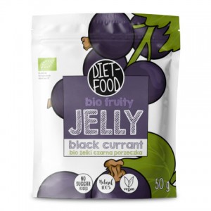 Juodųjų serbentų skonio vaisių bio želė Diet food, 50 g